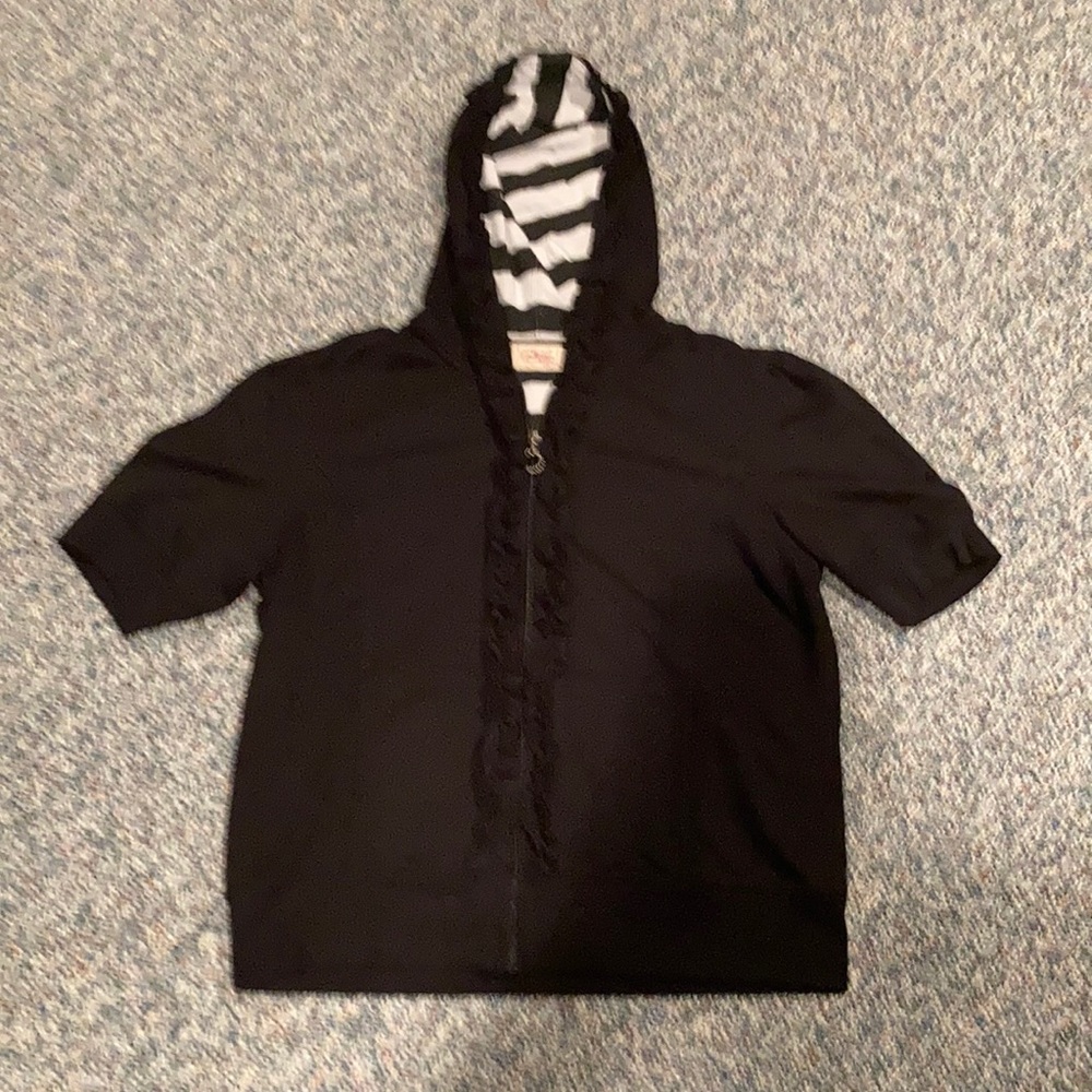 Vintage Cotton Black Hoodie